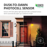 A19 LED Bulb, Yellow Bug Light, Dusk to Dawn