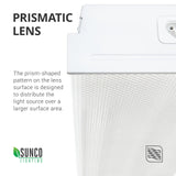 LED Shop Light, Wraparound, Prismatic Lens, 8.5"