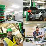 LED Shop Light, Wraparound, Prismatic Lens, 7"