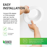 Recessed LED Lighting, 4-Inch, Smooth, Damp Rated