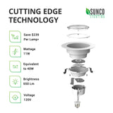 Recessed LED Lighting, 4-Inch, Smooth, Damp Rated