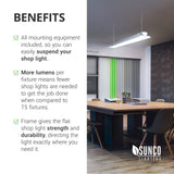 LED Shop Light, Flat, Clear