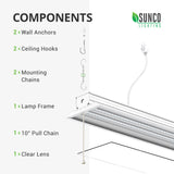 LED Shop Light, Flat, Clear