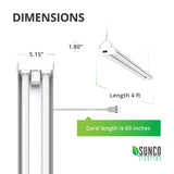 LED Shop Light, Frosted, Motion Activated