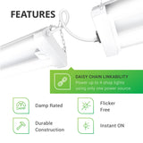 LED Shop Light, Frosted, Motion Activated