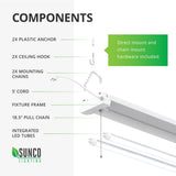LED Shop Light, Utility, Frosted