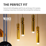 LED Globe Candelabra Bulb Small Edison Screw Base E12 Frosted UL