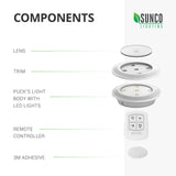 Puck Light, Remote Controlled, Battery Operated