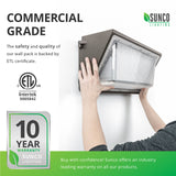 LED Wall Pack, 80W, Dusk to Dawn